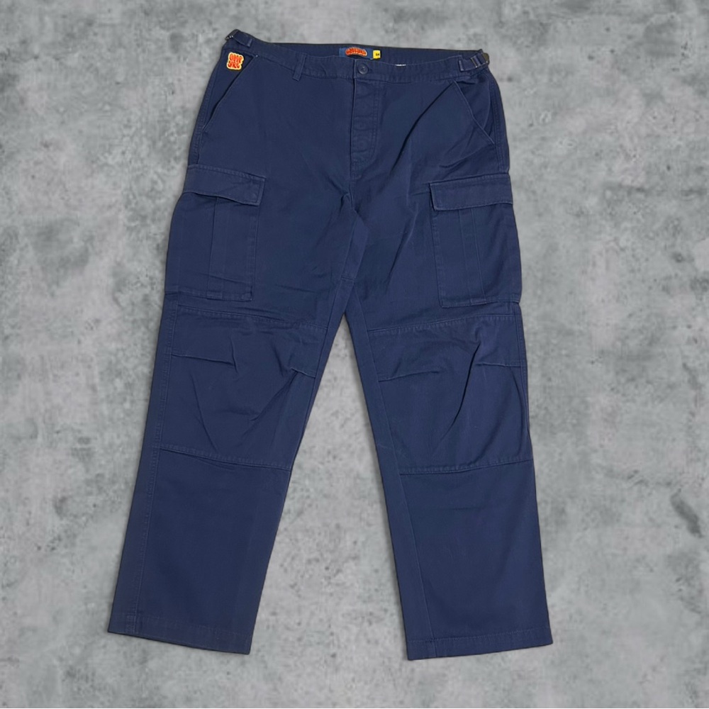 Empyre Relax Cargo Pants Black Mens size 34 Pockets Relaxed Fit